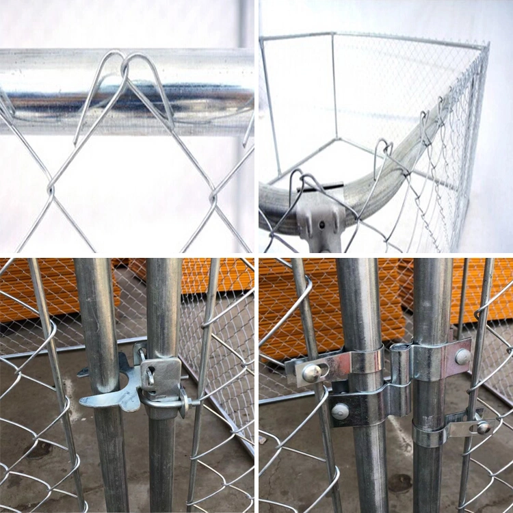 Modular Walk in Welded Outdoor Large Dog Kennel Runs with Gates 4X8