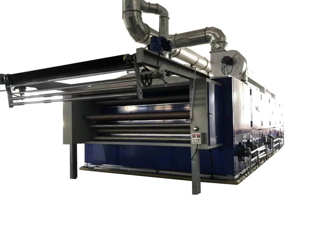 Three-Layer Loose Dryer Machine for Fabrics Use Hot Oil Heating