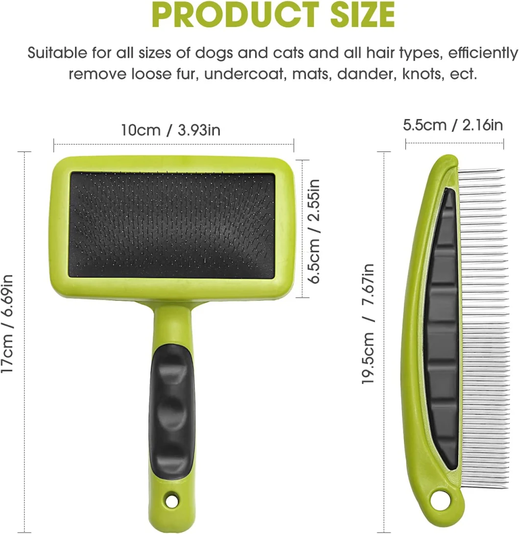 Tysp25-25 3 Pack Pet Comb Grooming Tool for Cats, Dogs and Rabbits